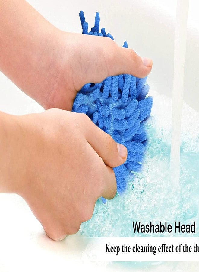 SQUICKLE Fan Cleaning Brush with Long Rod || Foldable Microfiber Steel Body Flexible Fan mop for Quick and Easy Cleaning of Home, Kitchen, Car, Ceiling, and Fan Dusting Office (Pack of 1) (Fan Mop) - Image 4